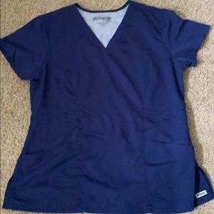 Grey’s Anatomy navy blue size large scrub top
